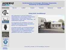 Tablet Screenshot of hoerig-gmbh.de